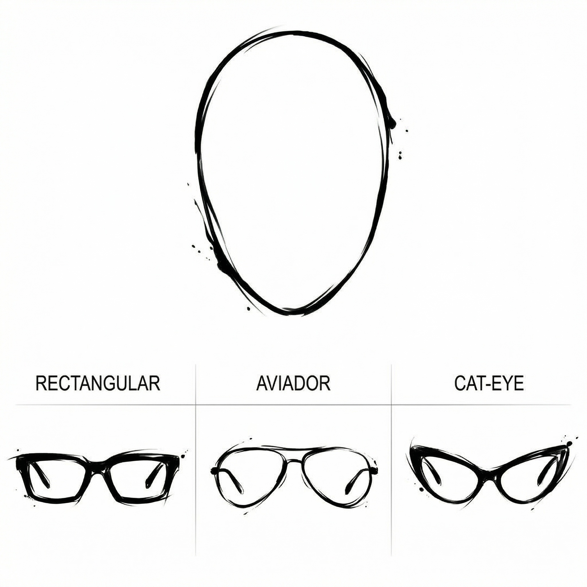 Rostro Ovalado — anteojos recomendados